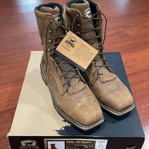 NEW Irish Setter Marshall Lace Up Pull On Boot Men’s 83852